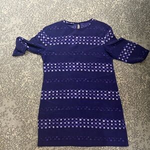 Equipment Femme Purple Brushstroke Silk Top